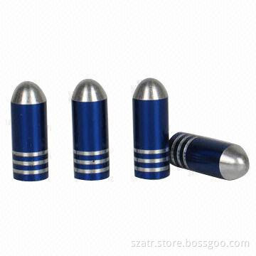 Tire Valve Caps, Made of Steel, Aluminum, Brass or Plastic Materials
